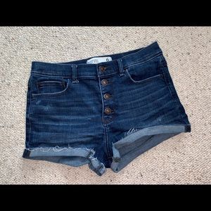 Abercrombie and Fitch High Rise Denim Shorts